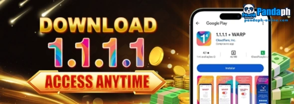 PANDAPH mobile casino platform download page showing easy access to login