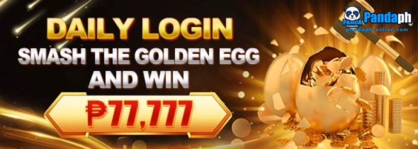 PANDAPH daily login sports rewards screen showing bonus points, game access, and quick navigation for login and register users